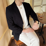灯芯绒款2025年男士休闲西服修身西装纯色单西外套DX6948P165，男装西服，电商D216