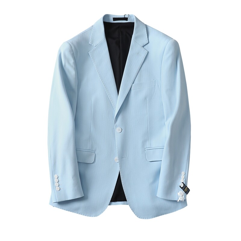 平铺图男士休闲西服修身西装纯色单西外套上衣DX6837P165,男装西服,电商D216