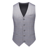 镂空图男士休闲西服套装三件套时尚修身礼服格子西装SJT6935P300，男装西服套装，电商D216