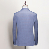 支架图2025秋季西服套装三件套时尚修身礼服格子西装SJT6925P300，男装西服套装，电商D216