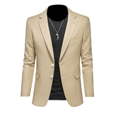 镂空图2025新款男士休闲西服时尚修身西装单西外套DX6923P165，男装西服套装，电商D216