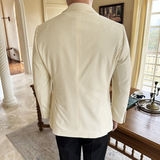 灯芯绒款2025年男士休闲西服修身西装纯色单西外套DX6948P165，男装西服套装，电商D216