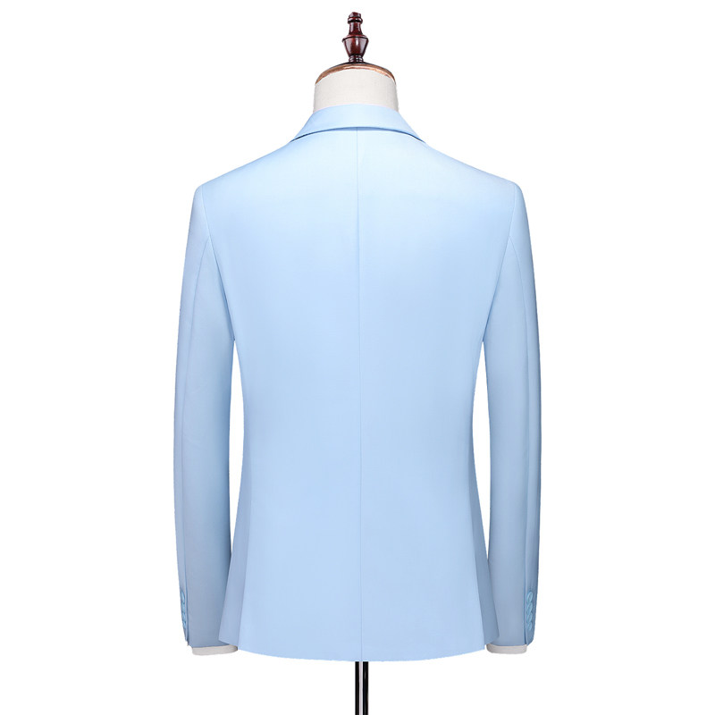 M-6XL外贸西服套装三件套一粒扣2边开叉男士西装7001P190,男装西服套装,电商D216