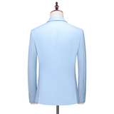 M-6XL外贸西服套装三件套一粒扣2边开叉男士西装7001P190，男装西服套装，电商D216