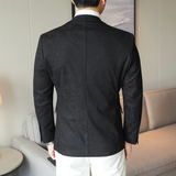 模特图2025年男士休闲西服修身时尚西装单西外套DX6953P185，男装西服套装，电商D216