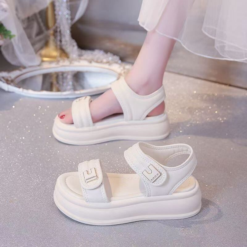 子女鞋罗马2026厚底魔术贴高级