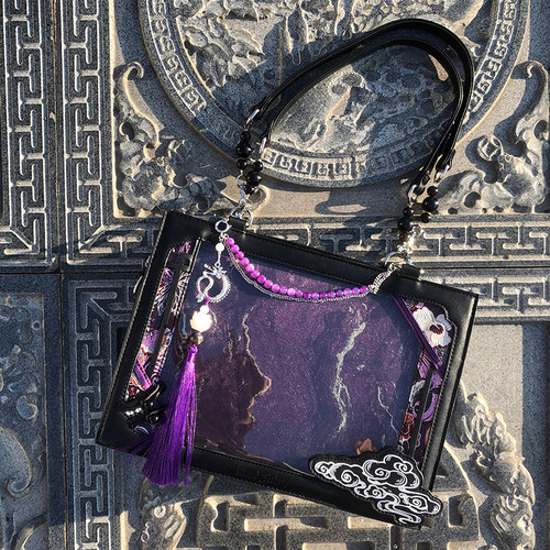 芋泥优优原创 飞龙在天 正版古风痛新中式单肩斜挎痛包谷美周边