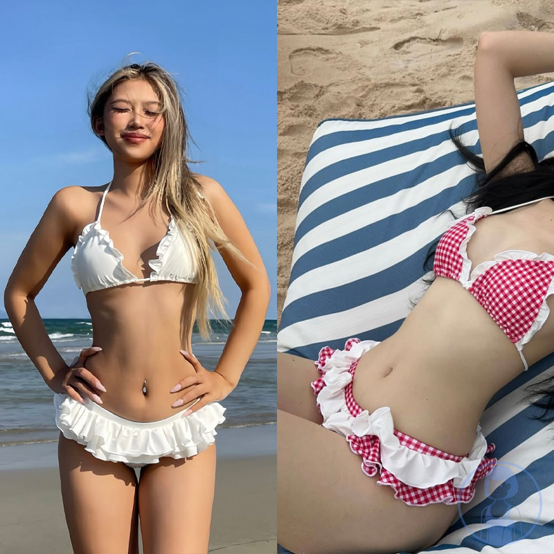奶油夏日甜妹纯欲性感比基尼