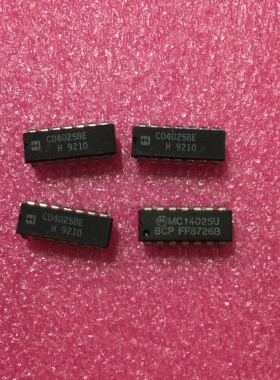 CD4025BE CD4025 显示器计数器直插芯片DIP-14