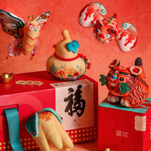 《五福》非遗手工玩偶