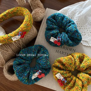 新年安卡拉红发圈大肠圈秋冬毛绒发饰皮筋女扎头发绳高级感头绳