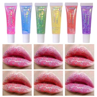Fit 滋润镜面唇蜜釉圣诞节日唇彩跨境 Colors6色珠光亮片有色唇油