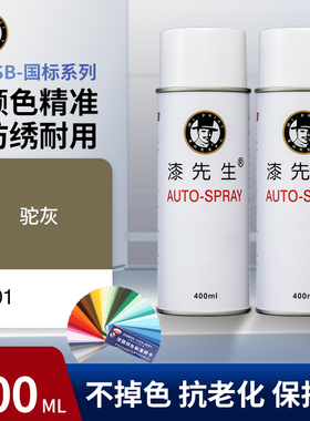 漆先生GSB Y01驼灰电动车自行车手摇喷漆改色翻新专用防锈漆桶装
