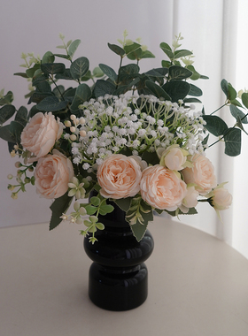 假花仿真花满天星绿植餐厅客厅花瓶插花装饰桌面高级玄关花艺摆设