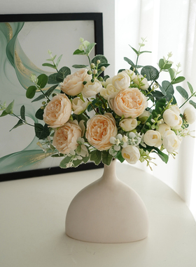 假花仿真花摆设干花花束客厅摆件花艺家居装饰品高档餐桌摆花插花