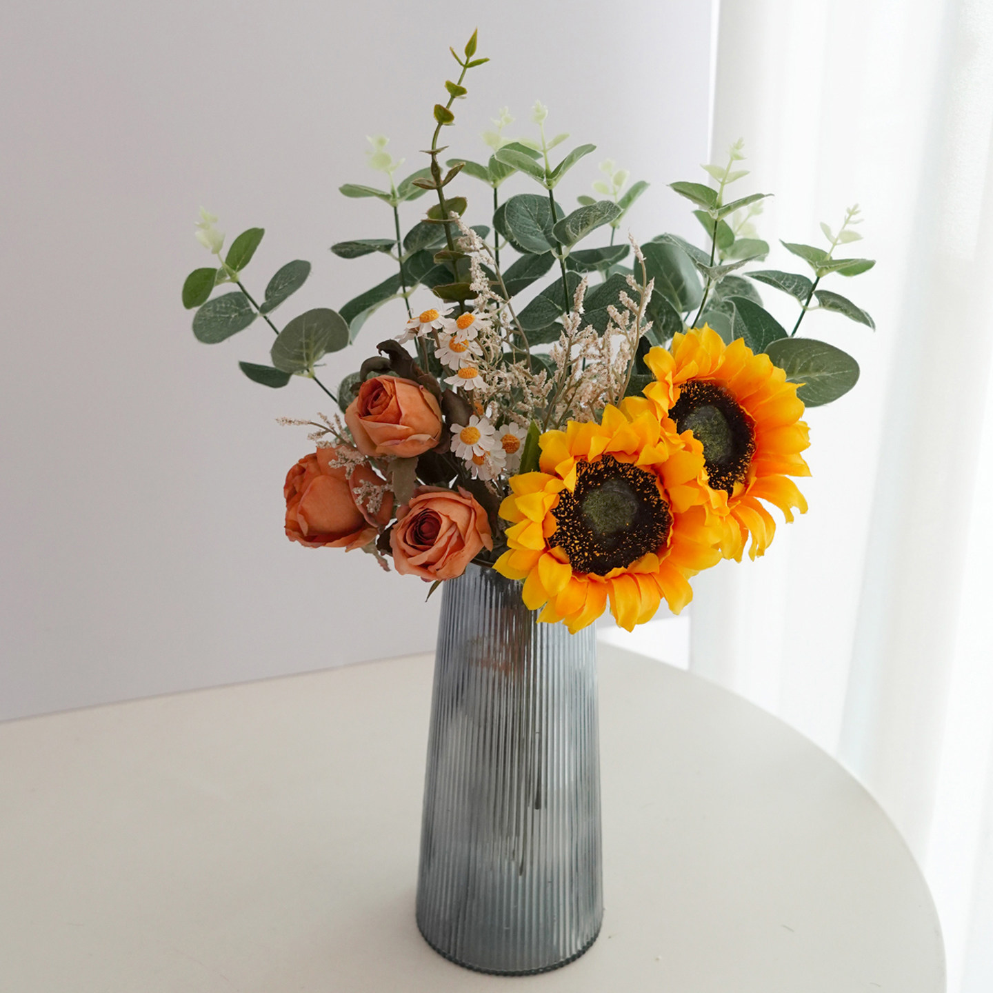 仿生高档玫瑰仿真花束假花插花花艺摆件客厅餐桌装饰花电视柜摆设,家居饰品,仿真花/假花,淘宝优惠券,粉丝福利购,淘宝优惠卷