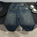 冬装 2025新款 裤 子儿童大童冬款 男孩 HJ男童牛仔裤 一体绒休闲裤 冬季