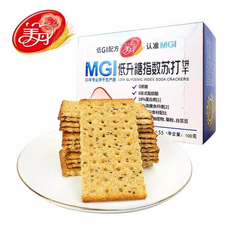美丹MGI低升糖0蔗糖苏打饼干多款