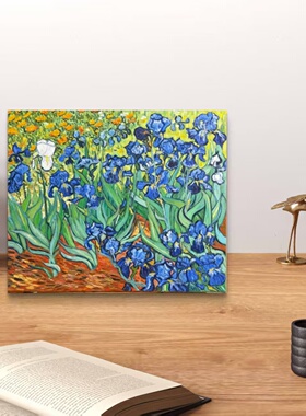 手绘油画【鸢鸟花】现代中古风艺术装饰画法式客厅玄关柜方形挂画