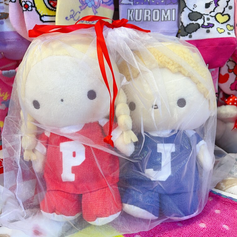 出口玩偶公仔玩具中古Patty &Jimmy棒球服背带裤可爱摆件毛绒娃娃