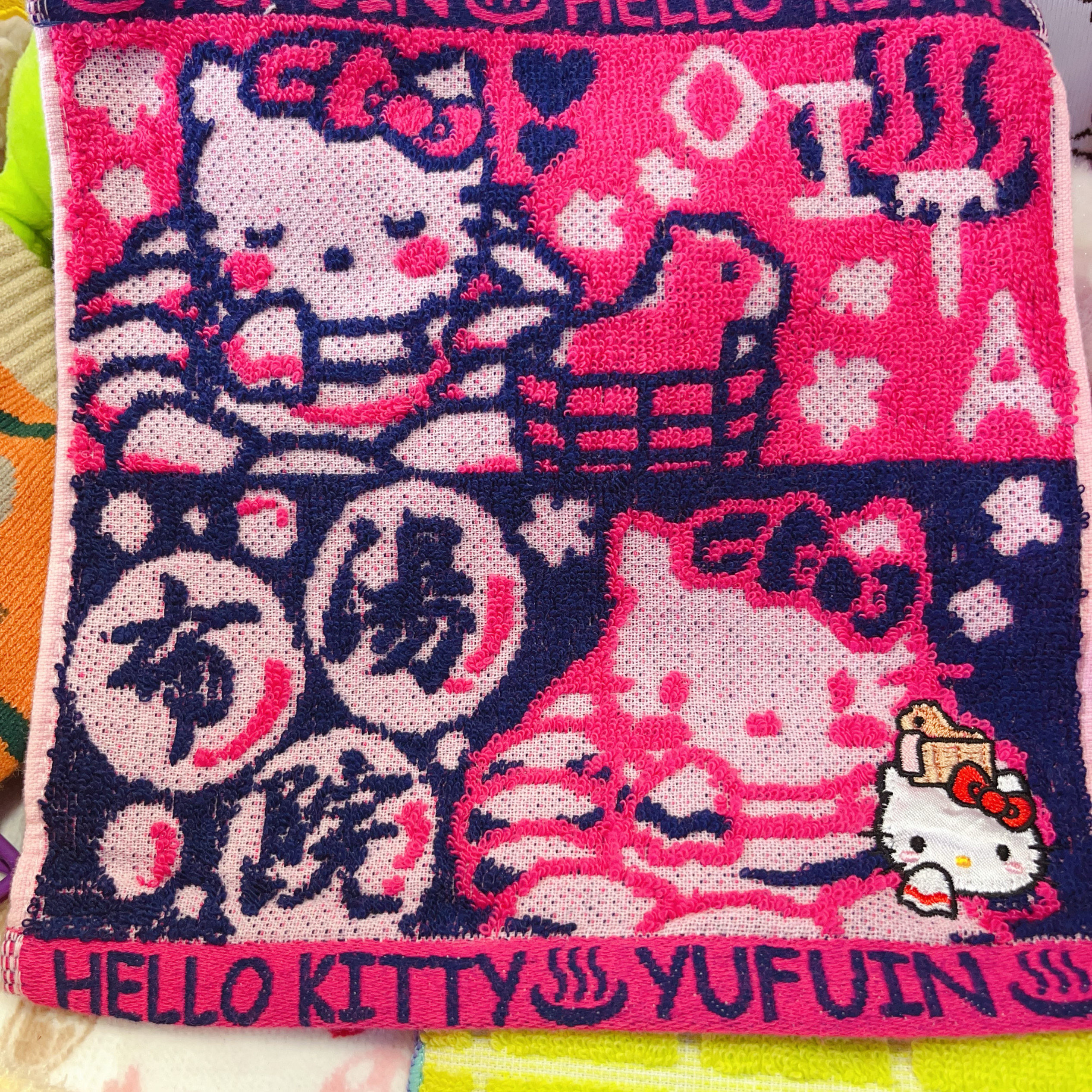 出口日本可爱方巾美乐蒂hellokitty纯棉小毛巾手帕擦脸巾卡通可爱