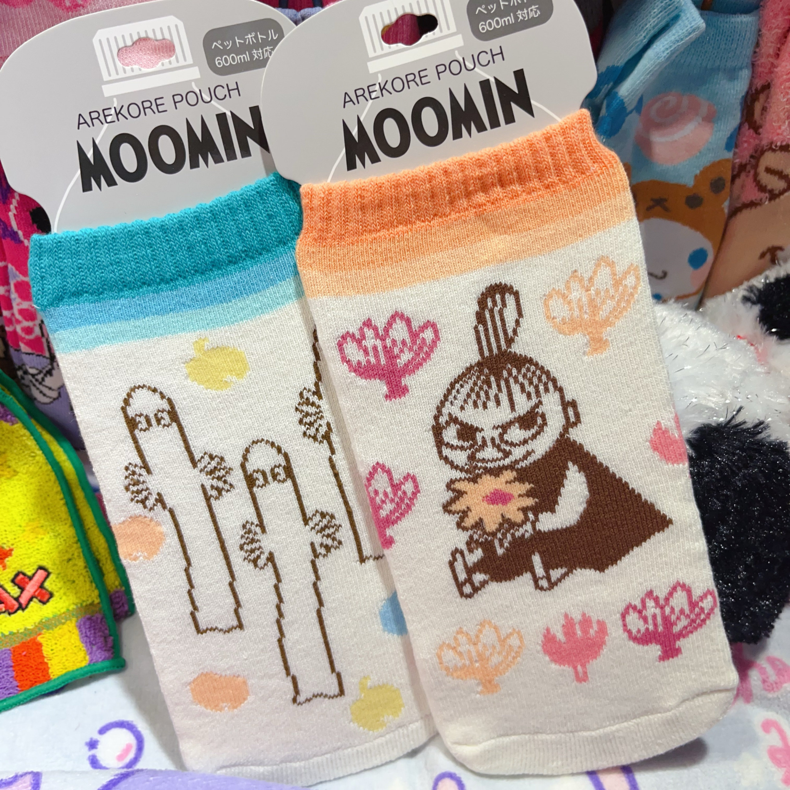 出口日本可爱卡通弹力针织保温杯套水杯套史力奇亚美树精姆明水獭