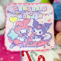 Cute pure cotton Melody bouncy rabbit baby hand towels, mini square towels, kindergarten small square towels for export to Japan thumbnail 7