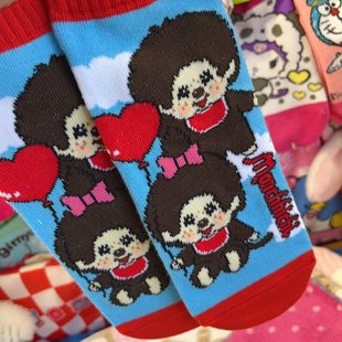 出口日本短筒女袜可爱糖果色女士短袜女袜蒙奇Q