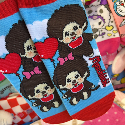 出口日本短筒女袜可爱糖果色女士短袜女袜蒙奇Q