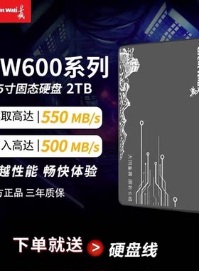 长城GW600 SSD2.5寸SATA3.0接口1/2TB台式机笔记本高速固态硬盘