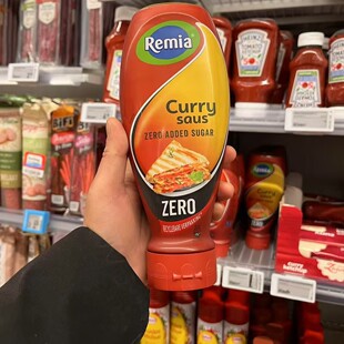 现货荷兰remia无糖咖喱番茄酱热狗汉堡沙拉酱三明治芥黄酱