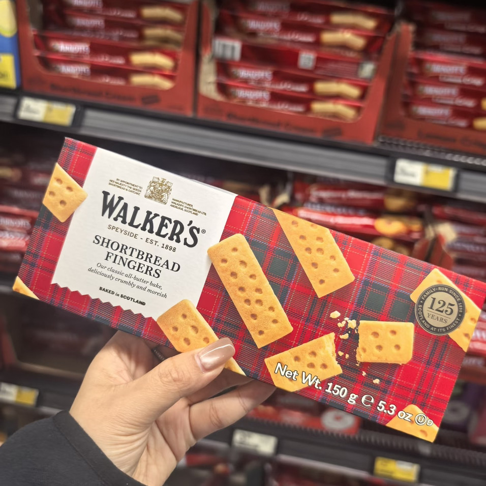 英国曲奇饼干Walkers沃尔克斯苏格兰黄油苏榛子坚果柠檬水果夹心