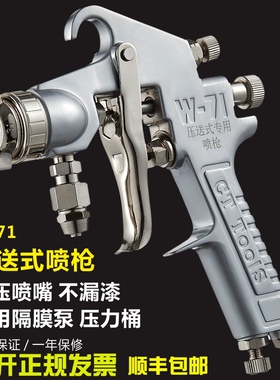 台湾压送式W-71-77隔膜泵涂料 高雾化家具 汽车油漆 喷枪 喷漆枪