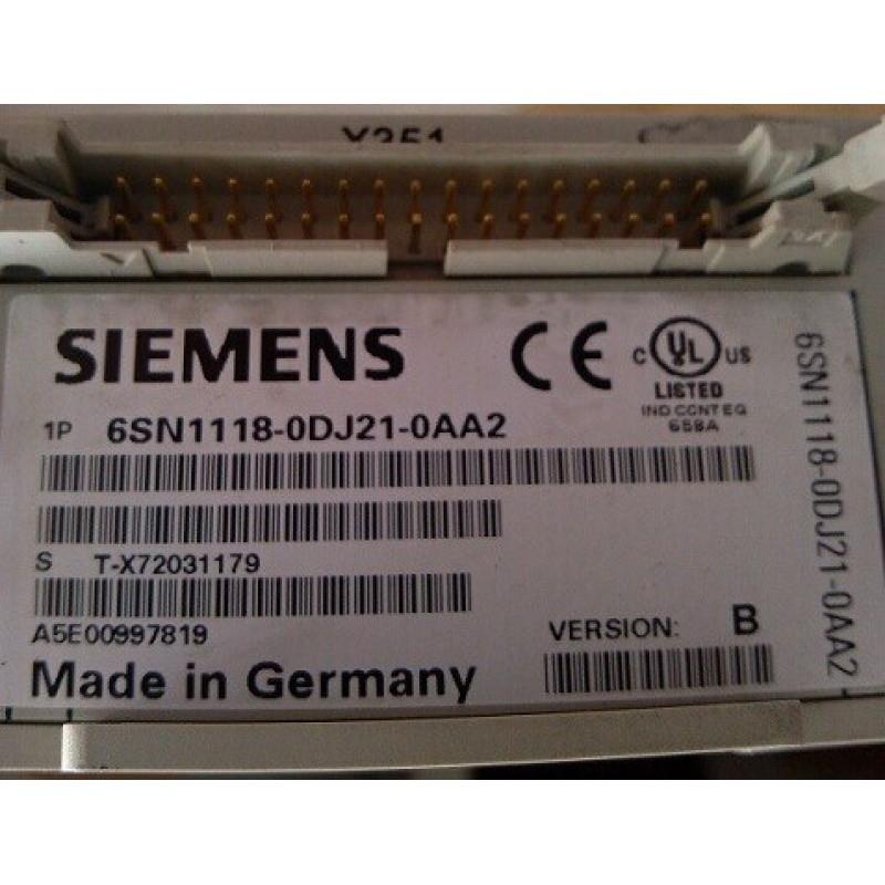 议价6SN1118-0DJ21-0/OAA2西门子SIMODRIVE 611 数字 机架式控制
