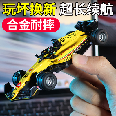 1:64迷你遥控赛车儿童桌面RC漂移小汽车玩具男孩合金越野车F1模型