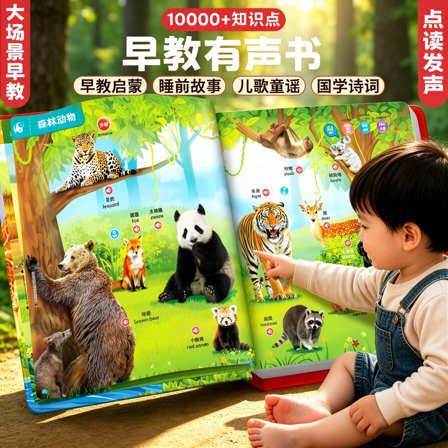 适合宝宝看的书益智启蒙满月礼物图片