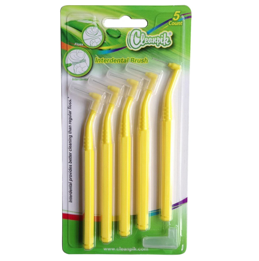 包邮欧洲cleanpik正畸l型牙缝刷
