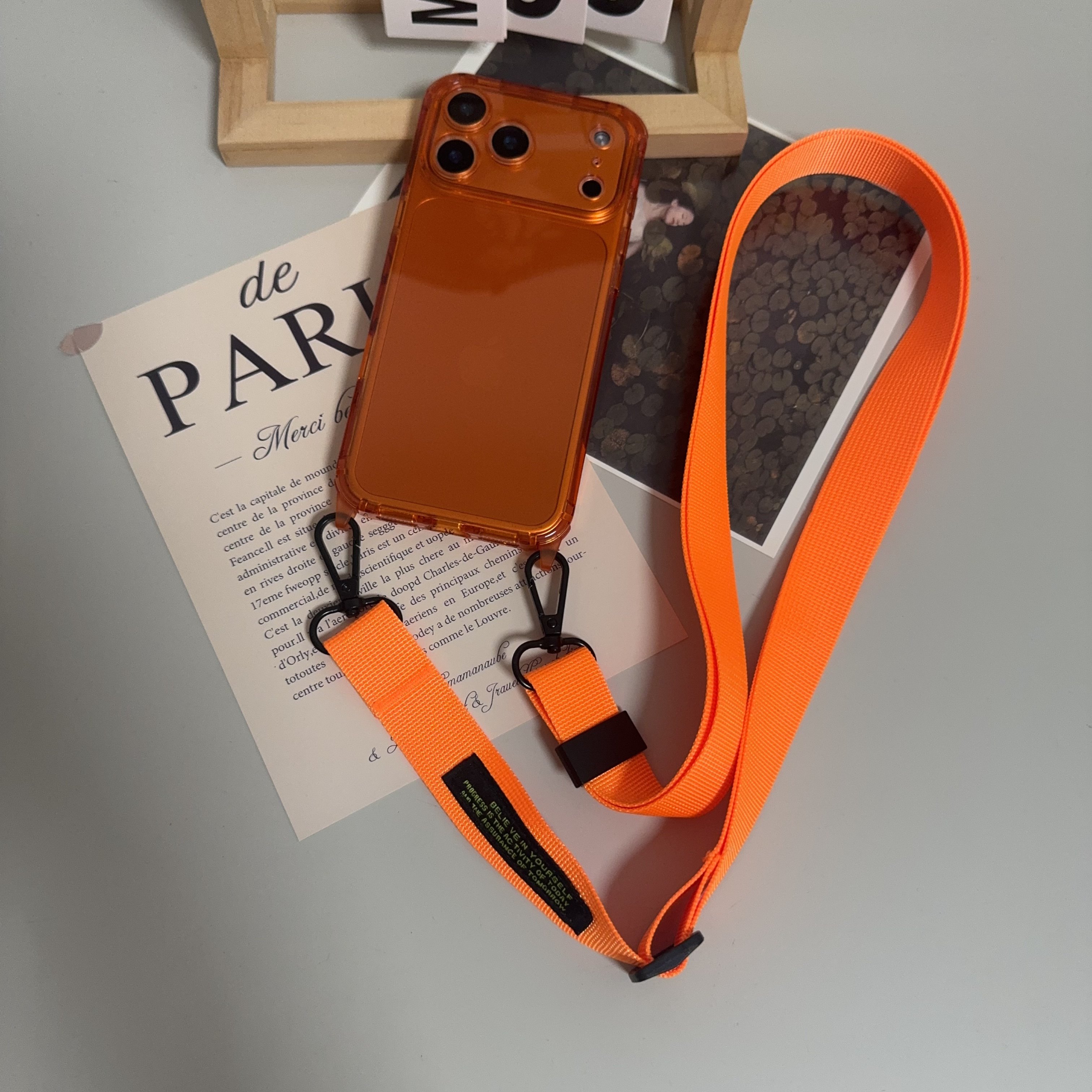 精孔摄像头适用iPhone17promax手机壳双耳挂绳苹果16pro透明15pm14防摔Air斜跨宽绳17保护套软新款可拆卸挂孔