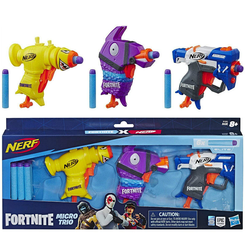 NERF/热火孩之宝迷你战狼发射器堡垒之夜软弹枪E6741儿童小手枪