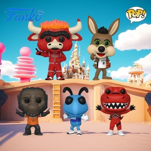 Funko pop玩偶NBA吉祥物摆件公牛太阳掘金热火灰熊猛龙独行侠手办