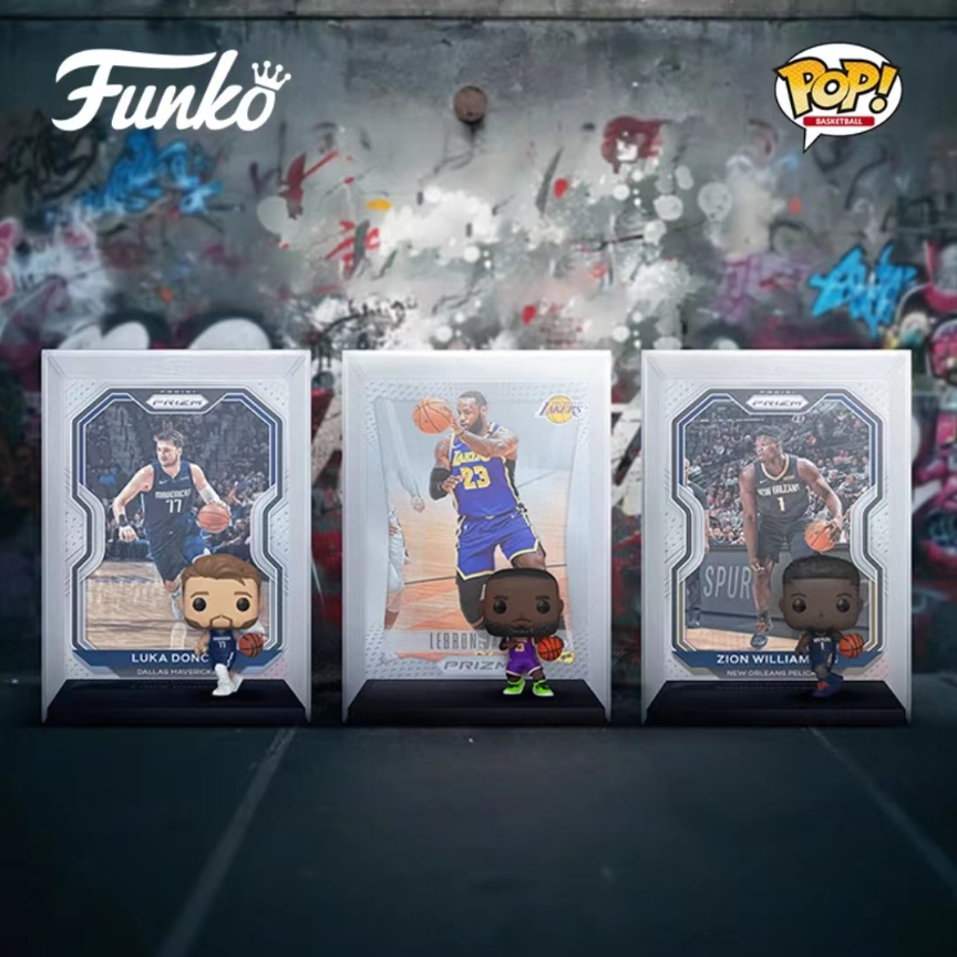 Funko Pop 库里詹姆斯东契奇手办NBA球星卡篮球周边三球锡安摆件