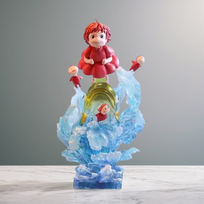 崖上的波妞可发光神隐波妞手办