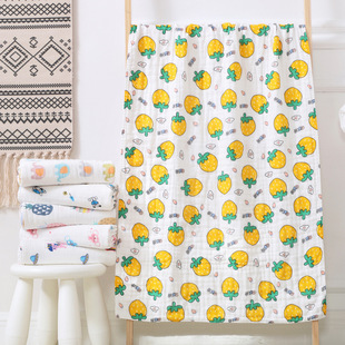 婴幼儿浴巾纯棉高密6层洗澡巾70*120cm浴室儿童擦身游泳毛巾吸水