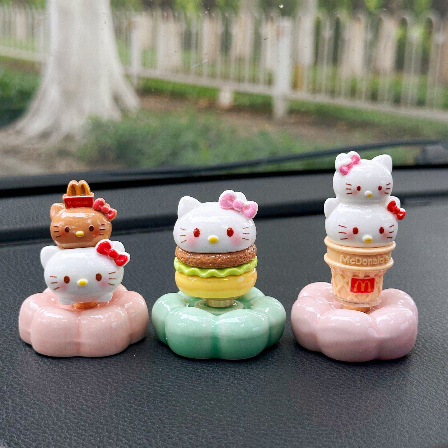 可旋转车载摆件麦麦Kitty猫2026新款车内装饰创意可爱副驾驶摆饰