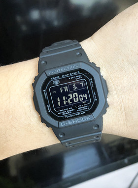 卡西欧GW-5000HS-1/AR-1/SL/B5600 小方块光能电波蓝牙防水男手表