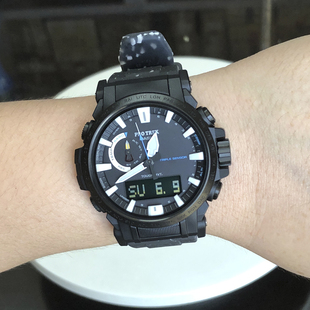 PRW 2太阳能电波登山男碗手表 61NJ 6600YB 卡西欧
