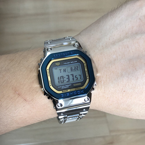 卡西欧50周年限量电波防水男手表 GMW-B5000SS-2/BPC-1/D/GD-9/PC