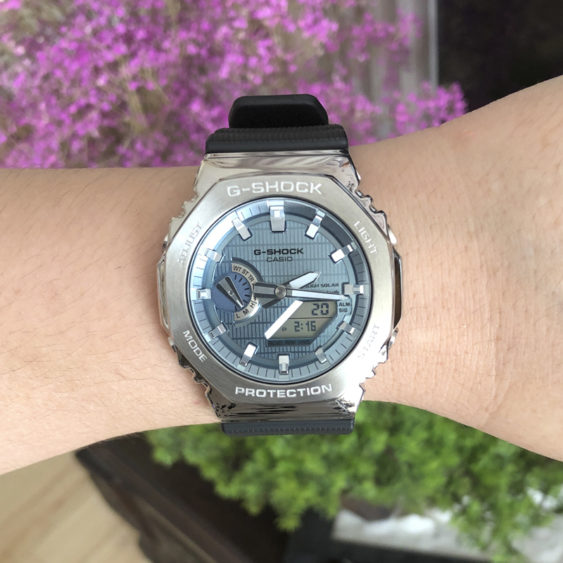 卡西欧GM/GBM-2100A-1A2/B-3A/4A/1A/1A3光能蓝牙电子男女腕手表