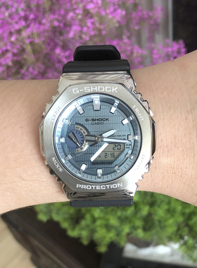 卡西欧GM/GBM-2100A-1A2/B-3A/4A/1A/1A3光能蓝牙电子男女腕手表