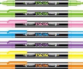 宝克荧光笔 BAOKE/ MP492萤光笔 双头荧光笔 双头水性荧光笔